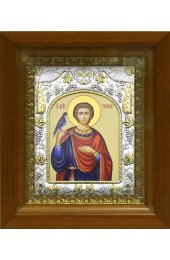 Икона Трифон мученик, 14x18 см, в деревянном киоте 20х24 см, арт вк-491