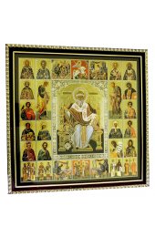 Икона Спиридон Тримифунтский и Собор Святых (25 х 25 см), арт ВСР-213