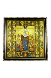 Икона Всех скорбящих радость и Собор Богородицы (25 х 25 см), арт ВСР-214