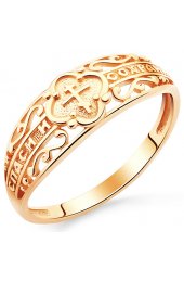 Кольцо золотое Спаси и сохрани 585 проба, арт АЛМ-116