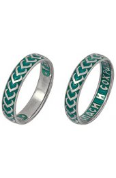 Кольцо Спаси и сохрани серебро эмаль, арт АЛМ-99