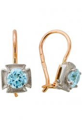Серьги с фианитами, арт ксС-002