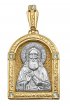 Подвеска золотая Сергий Радонежский, арт ксП-035