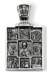 Подвеска серебряная Николай Чудотворец, арт ксП-090