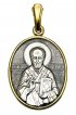 Подвеска серебряная Николай Чудотворец, арт ксП-096