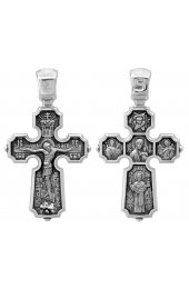 Серебряный крестик для крещения, арт прКр-126-3