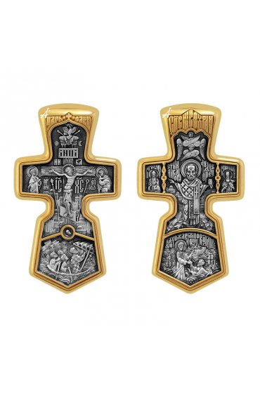 Большой серебряный крест, арт прКр-202-2