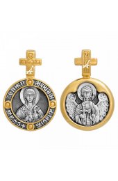 Подвеска Анастасия Узорешительница серебро с позолотой, арт прП-1843