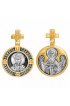 Подвеска Борис Святой серебро с позолотой, арт прП-1845 Подвеска Борис Святой серебро с позолотой, арт прП-1845
