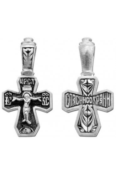 Крест нательный серебряный, арт прК-1320