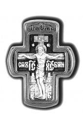 Крест нательный серебряный, арт прК-1386
