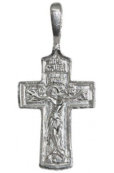 Крест нательный серебряный, арт прК-1545