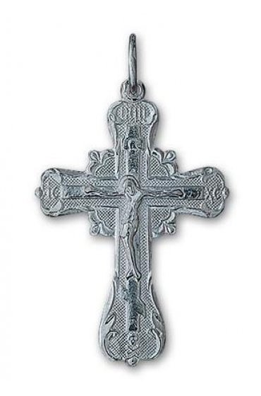 Крест нательный серебряный, арт прК-1548