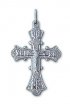 Крест нательный серебряный, арт прК-1558
