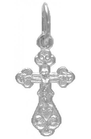 Крест нательный серебряный, арт прК-1570