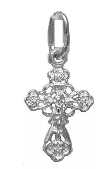 Крест нательный серебряный, арт прК-1574