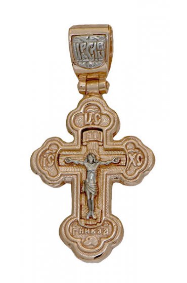 Позолоченный крестик, арт прК-1638-2