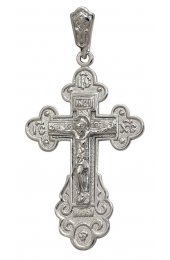 Крест нательный серебряный, арт прК-1649