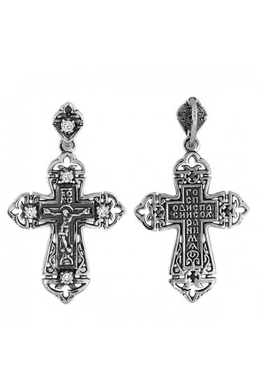 Крестик с камнями, арт прК-1694-2
