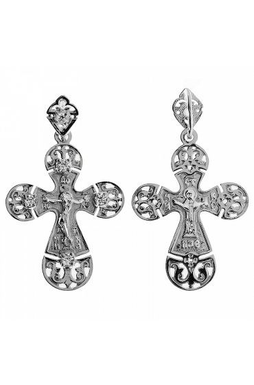 Крестик с камнями, арт прК-1696-2