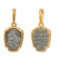 Нательная иконка Божья Матерь Взыскание погибших, арт прП-1025