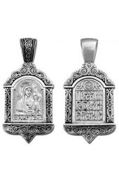 Подвеска серебряная Казанская Божья Матерь, арт прП-1820