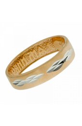 Кольцо серебряное с позолотой, арт прКл-475