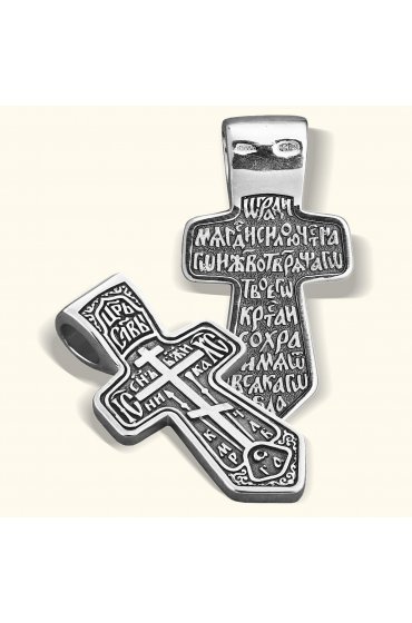 Крест серебряный Муромский мужской, арт нп-кр-с-018