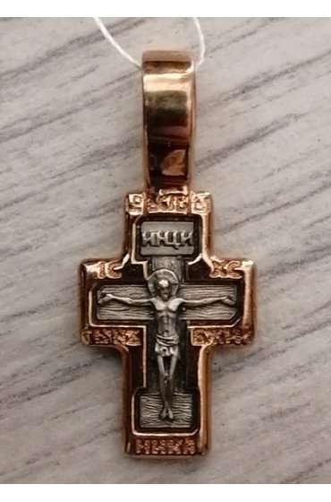 Крест нательный серебряный, арт НР-Кр-00044