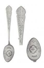 Серебряная ложка именная Олег, арт АЛМЛ-194