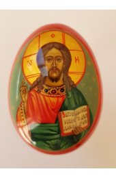 Яйцо пасхальное деревянное Господь Вседержитель писаное, арт ИРГ-Я-03