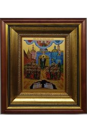 Икона Божьей Матери Непроходимая Дверь в киоте, арт КИ-001