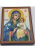 Икона Божией Матери Неувядаемый Цвет 13 на 17 см рукописная, арт ИРГ-568