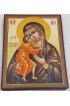 Икона Феодоровской Божией Матери 13 на 17 см рукописная, арт ИРГ-569