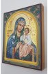 Икона Божией Матери Неувядаемый Цвет 13 на 16 см рукописная в ковчеге, арт ИРГ-586