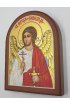 Икона Ангел Хранитель 10 на 13 рукописная арка, арт ИРГ-593