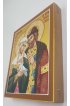 Икона Петр и Феврония 15 на 18 см рукописная, арт ИРГ-526