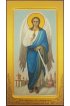 Икона Ангел Хранитель 18 на 33 рукописная в ковчеге, арт ИРГ-528