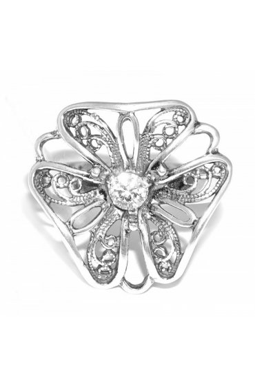 Кольцо Спаси и сохрани серебряное, арт прКл-256