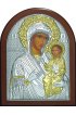 Икона Иверская Божья Матерь 12*16 см, лик, серебряная с золотом,  арт ГЛБ-021