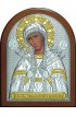 Икона Божья Матерь Семистрельная 12*16 см, лик, серебряная с золотом, арт ГЛБ-015