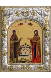 Икона Петр и Феврония Муромские, арт вк-005