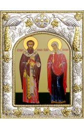 Икона Киприан и Устинья Мученики, арт вк-151