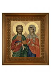 Икона Адриан и Наталья (26,5*29,7 см), арт СТ-09014-6 