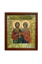 Икона Адриан и Наталья (26,5*29,7 см), арт СТ-09014-5 