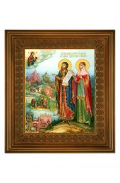 Икона Петр и Феврония Муромские (21*24 см), арт СТ-09084-3