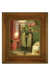 Икона Спиридон и Никодим Печерские (26,5*29,7 см), арт СТ-09098-6