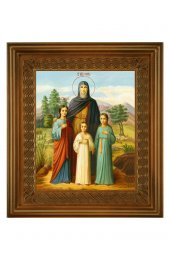 Икона Вера, Надежда, Любовь и мать их София (21*24 см), арт СТ-10045-3