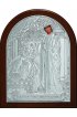 Икона Божья Матерь Целительница 16*12 см серебряная, лик, арт ГЛБ-064