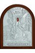 Икона Ангел Хранитель детский 16*12 см серебряная, лик, арт ГЛБ-053